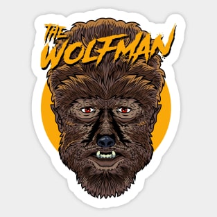 vintage the wolfman Sticker